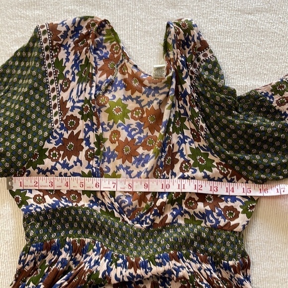 Raga Floral Plunging Neckline Maxi Medium Dress P/30/A1344 - Picture 10 of 10